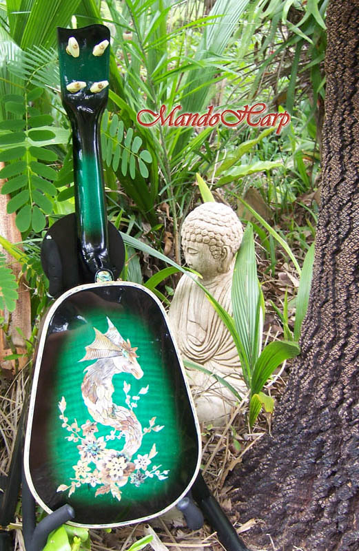 MandoHarp - 'Green Dragons' Concert Ukulele