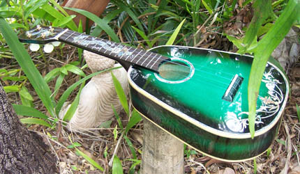 MandoHarp - 'Green Dragons' Concert Ukulele