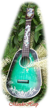 MandoHarp - 'Green Dragons' Concert Ukulele