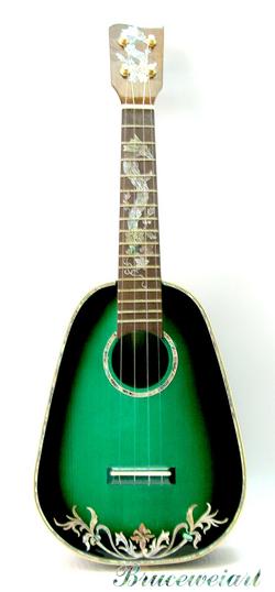 MandoHarp - 'Green Dragons' Concert Ukulele