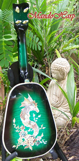 MandoHarp - 'Green Dragons' Concert Ukulele