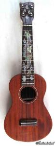 MandoHarp - "Smokin Dragon" Solid-Koa Soprano Ukulele