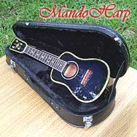 MandoHarp - 'Blue Dragon' Inlaid Soprano Ukulele