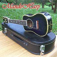 MandoHarp - 'Blue Dragon' Inlaid Soprano Ukulele