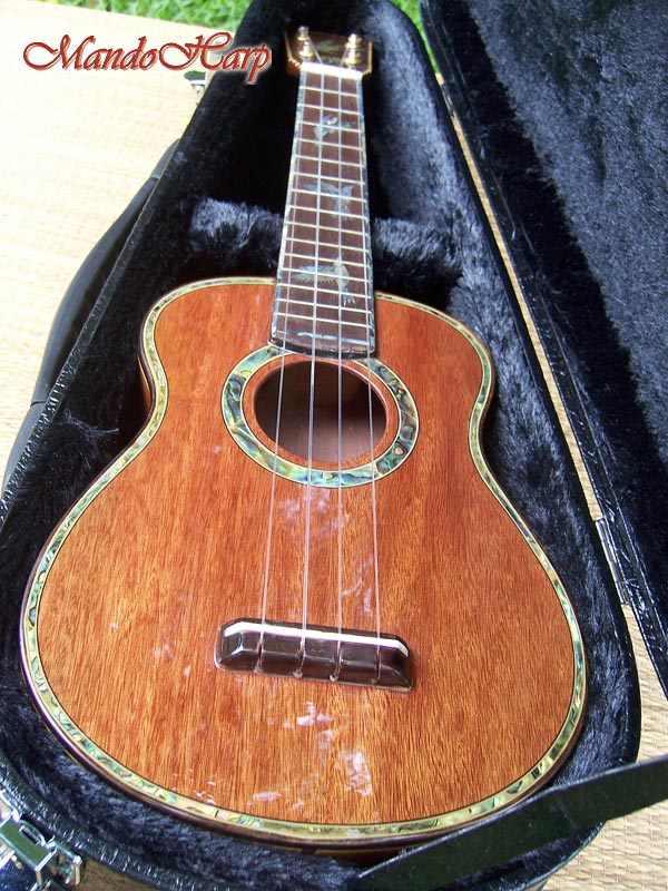 MandoHarp - 'Bird Dancer' Inlaid Concert Ukulele