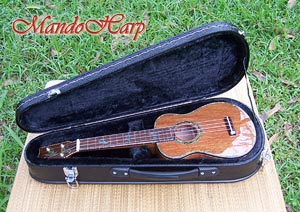 MandoHarp - 'Bird Dancer' Inlaid Concert Ukulele