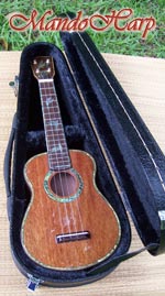 MandoHarp - 'Bird Dancer' Inlaid Concert Ukulele