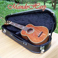 MandoHarp - 'Bird Dancer' Inlaid Concert Ukulele