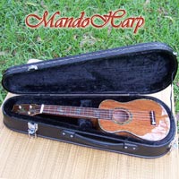 MandoHarp - 'Bird Dancer' Inlaid Concert Ukulele