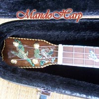 MandoHarp - 'Bird Dancer' Inlaid Concert Ukulele