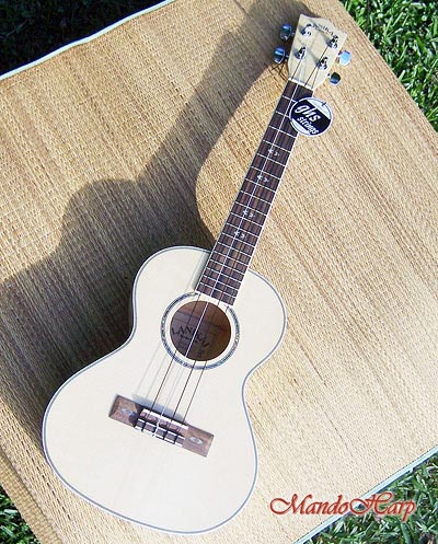 MandoHarp - Genuine Lanikai LFM-T Flame Maple Tenor Ukulele