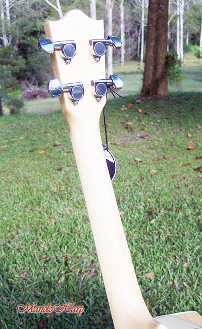 MandoHarp - Genuine Lanikai LFM-T Flame Maple Tenor Ukulele