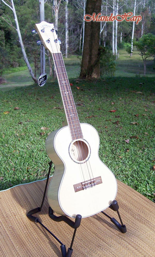 MandoHarp - Genuine Lanikai LFM-T Flame Maple Tenor Ukulele