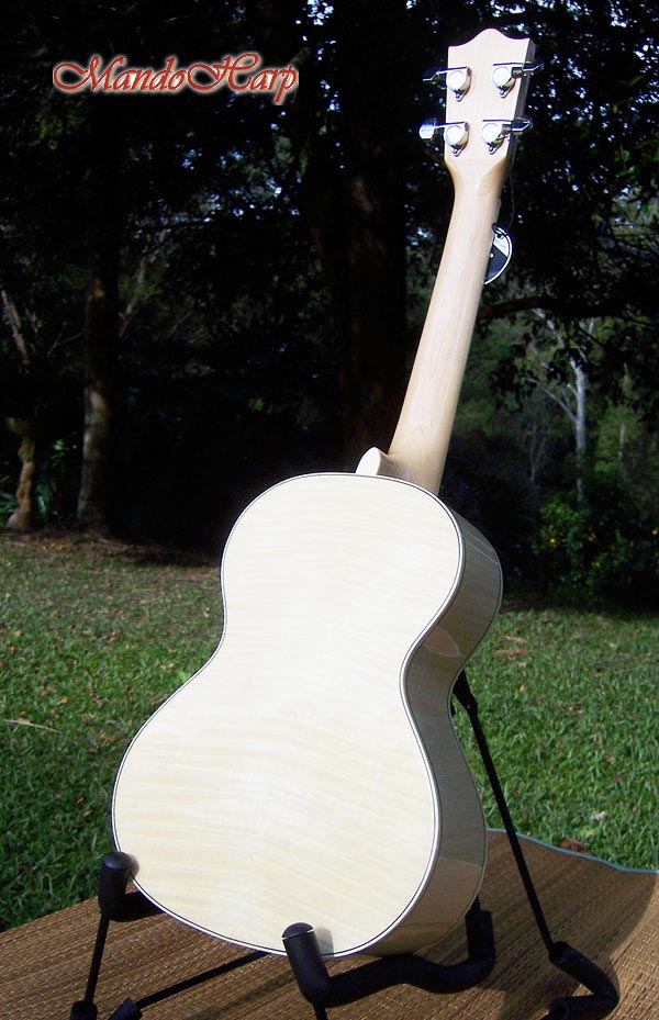 MandoHarp - Genuine Lanikai LFM-T Flame Maple Tenor Ukulele