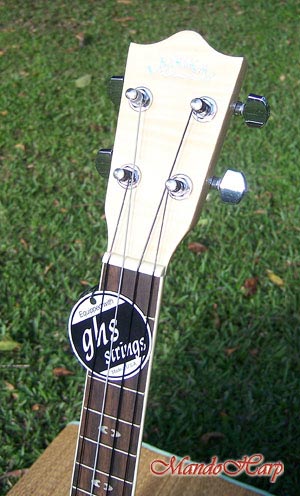 MandoHarp - Genuine Lanikai LFM-T Flame Maple Tenor Ukulele