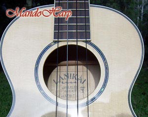 MandoHarp - Genuine Lanikai LFM-T Flame Maple Tenor Ukulele