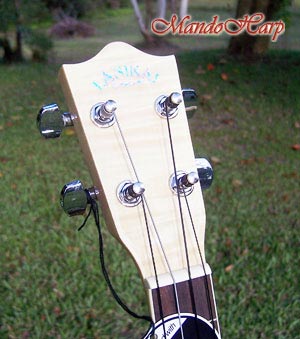 MandoHarp - Genuine Lanikai LFM-T Flame Maple Tenor Ukulele