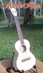 MandoHarp - Genuine Lanikai LFM-T Flame Maple Tenor Ukulele