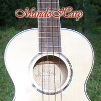 MandoHarp - Genuine Lanikai LFM-T Flame Maple Tenor Ukulele