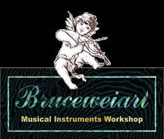 MandoHarp - 'Bird Dancer' Inlaid Concert Ukulele